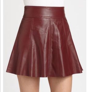 SOLD PJK lamb leather skirt